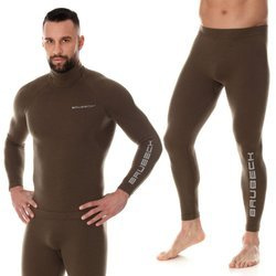 Termounderkläder för herrar Brubeck RANGER WOOL Merinoull Termoset för skogen