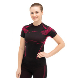 Dam T-shirt med kort ärm Brubeck DRY termoaktivunderkläder