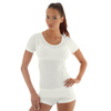 Kortärmad T-shirt för kvinnor BRUBECK COMFORT WOOL Termoaktivunderkläder MERINOULL
