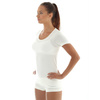 Kortärmad T-shirt för kvinnor BRUBECK COMFORT WOOL Termoaktivunderkläder MERINOULL