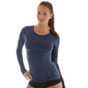 Långärmad T-shirt för kvinnor BRUBECK COMFORT WOOL Termoaktivunderkläder MERINOULL