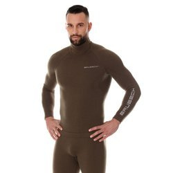 Sweatshirt för herrar Brubeck RANGER WOOL Termounderkläder Merinoull för skogen