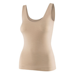 Linnen för damer BRUBECK COMFORT MERINO Termoaktiv Ärmlös T-shirt Merinoull